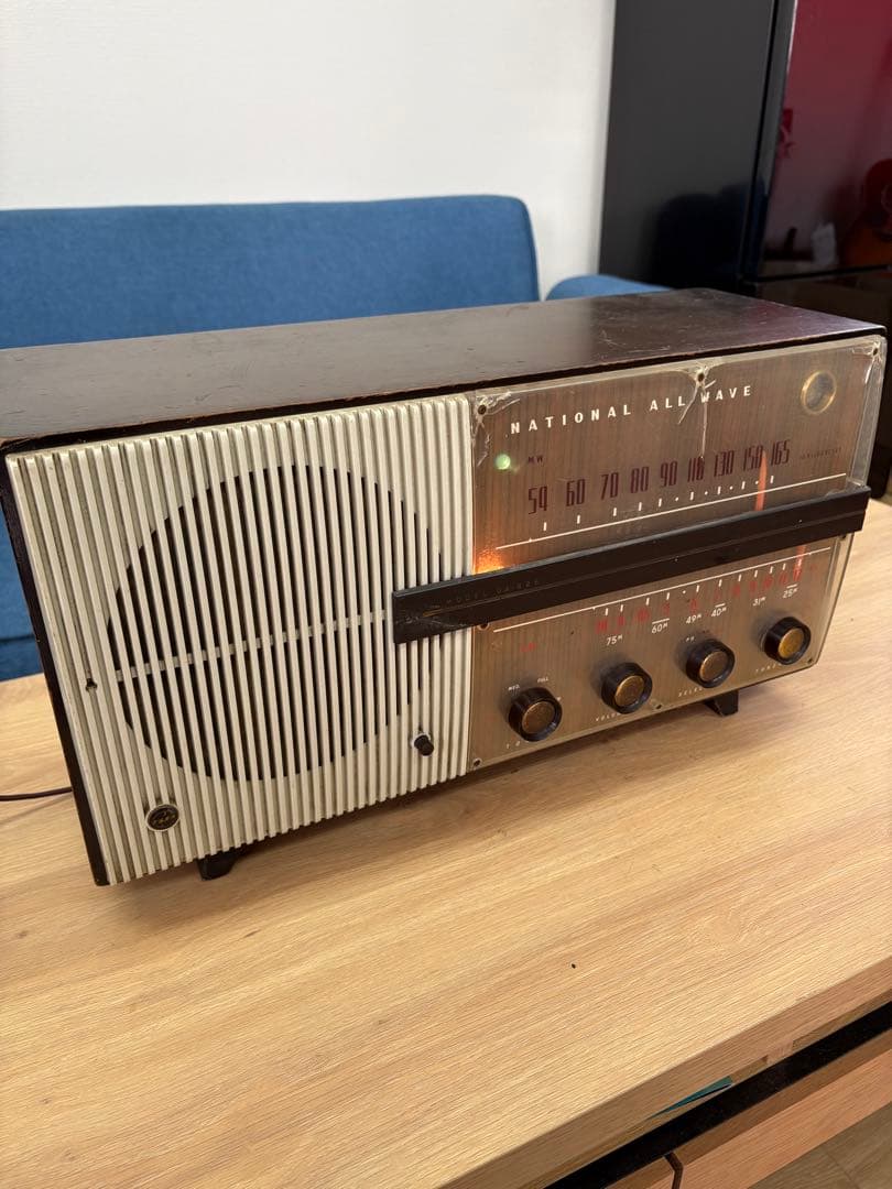 National ALL WAVE 真空管ラジオ アンティーク置き物