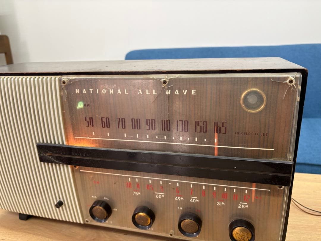 National ALL WAVE 真空管ラジオ アンティーク置き物