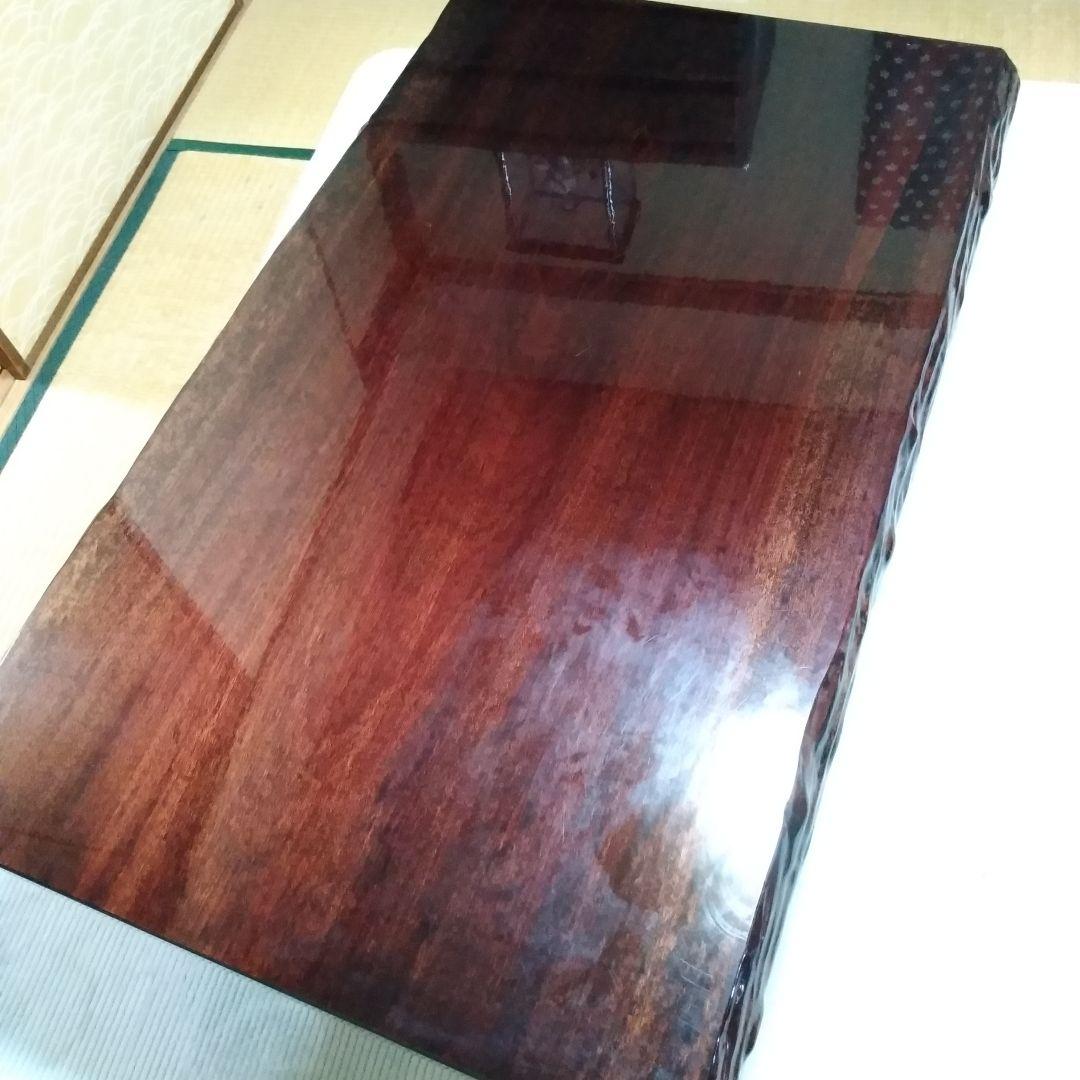 木製座卓 座敷机 花梨一枚板風