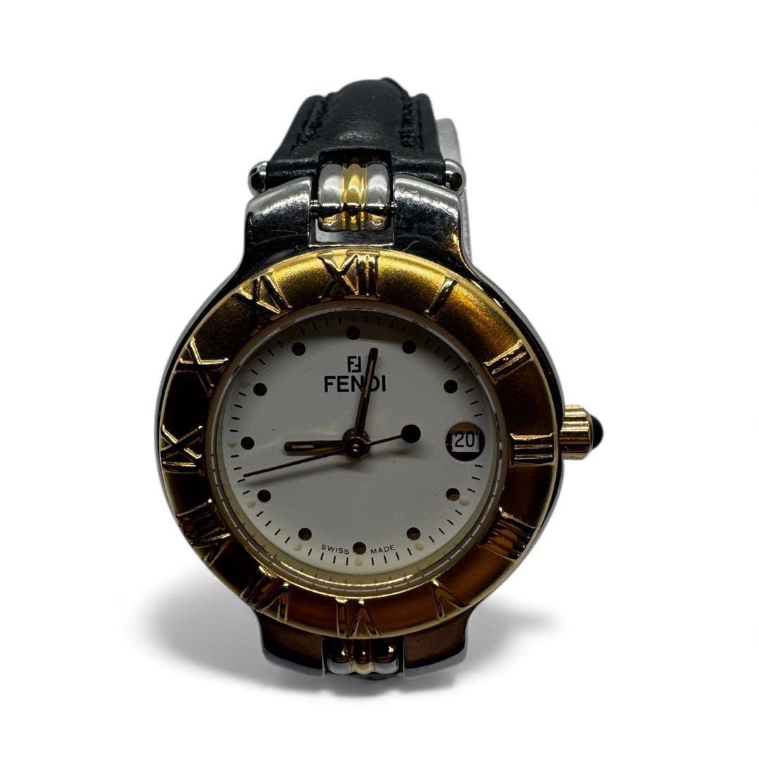 FENDI 腕時計 900L シルバー/ゴールド 白文字盤 レディース