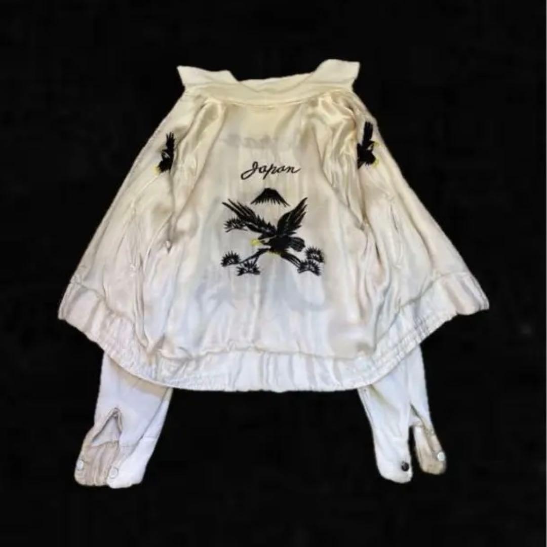 50s 激レア スカジャン コットン×レーヨン ギャバジャン