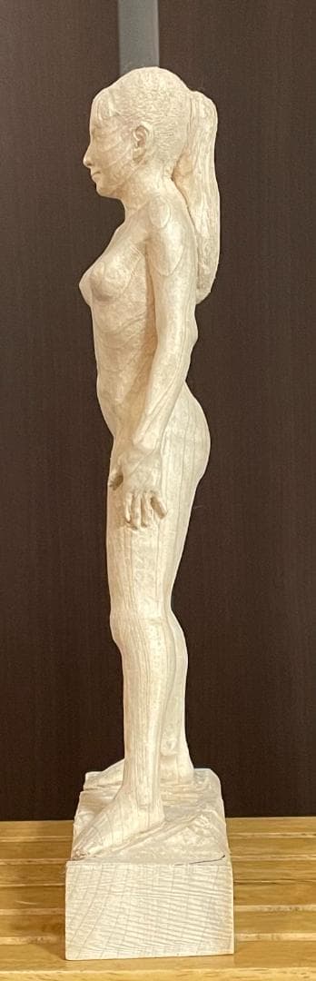 木彫　女性像B　全高３２㎝