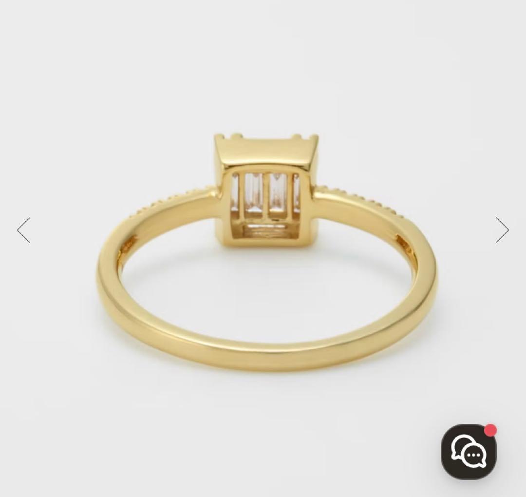 K18YGダイヤモンドリング