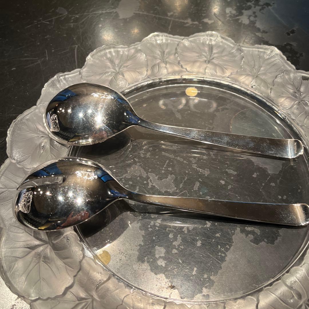 R&B 純銀　サラダとりわけスプーンとフォーク