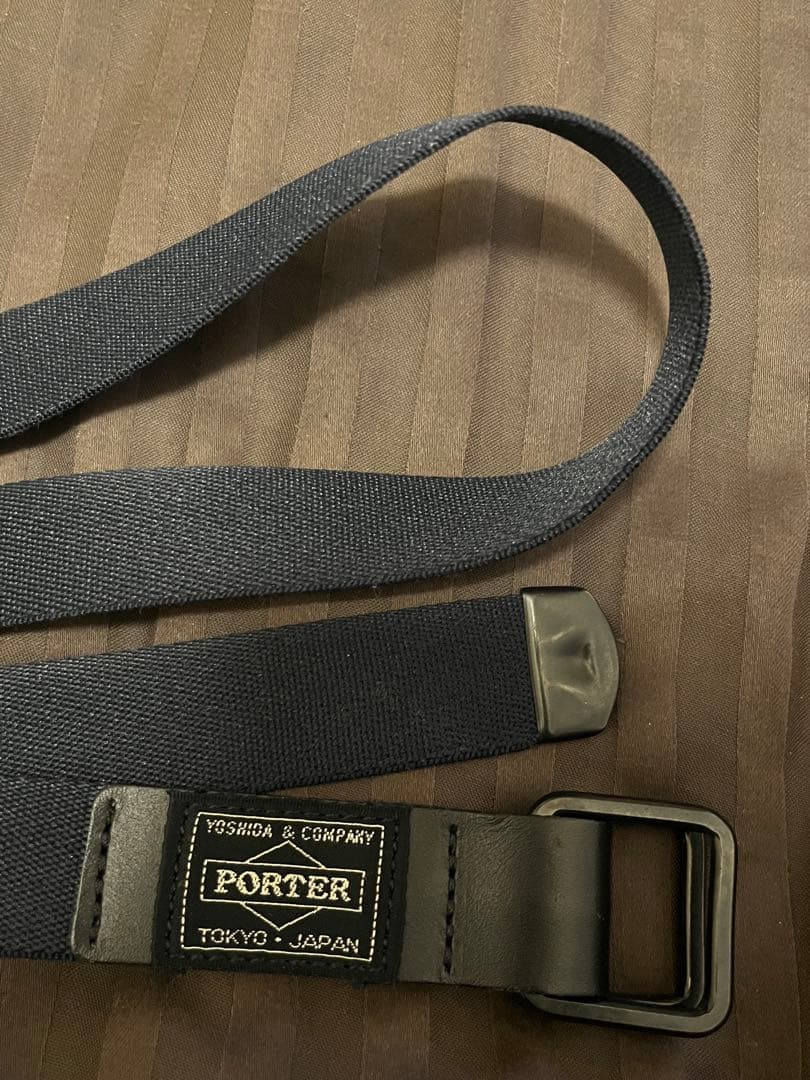 N.HOOLYWOOD PORTER ベルト ネイビー エヌハリ YOSHIDA