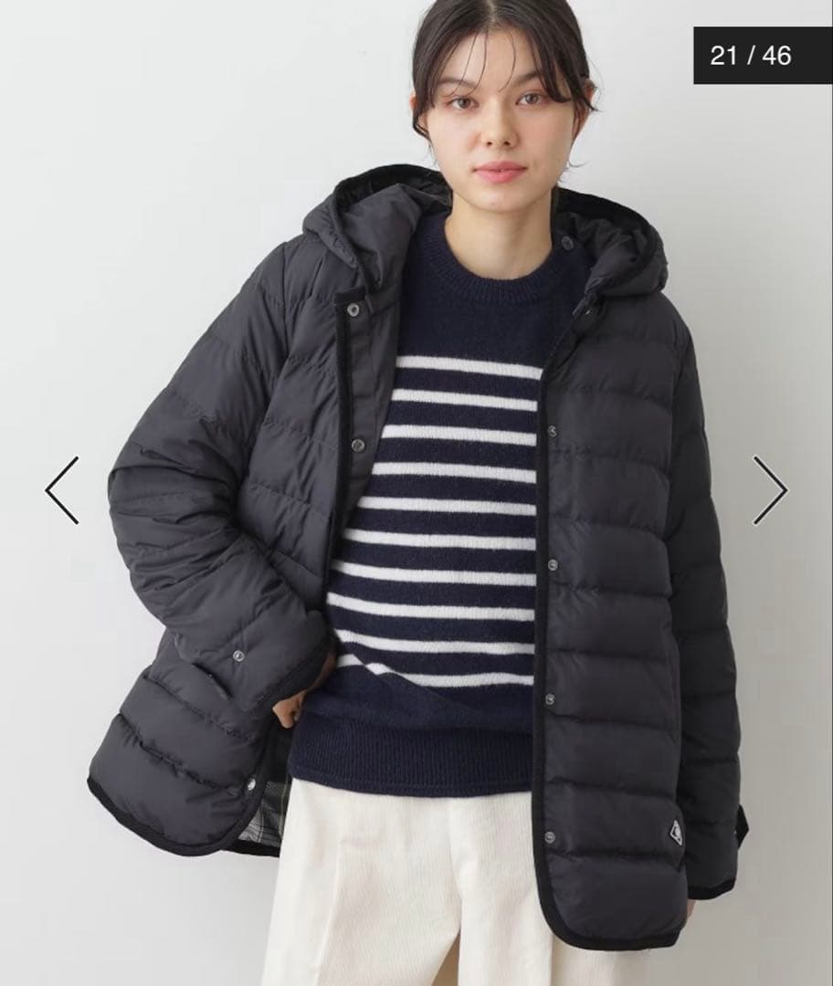 デッサンDessin撥水 2WAY ミュラーダウンコート ミドル丈