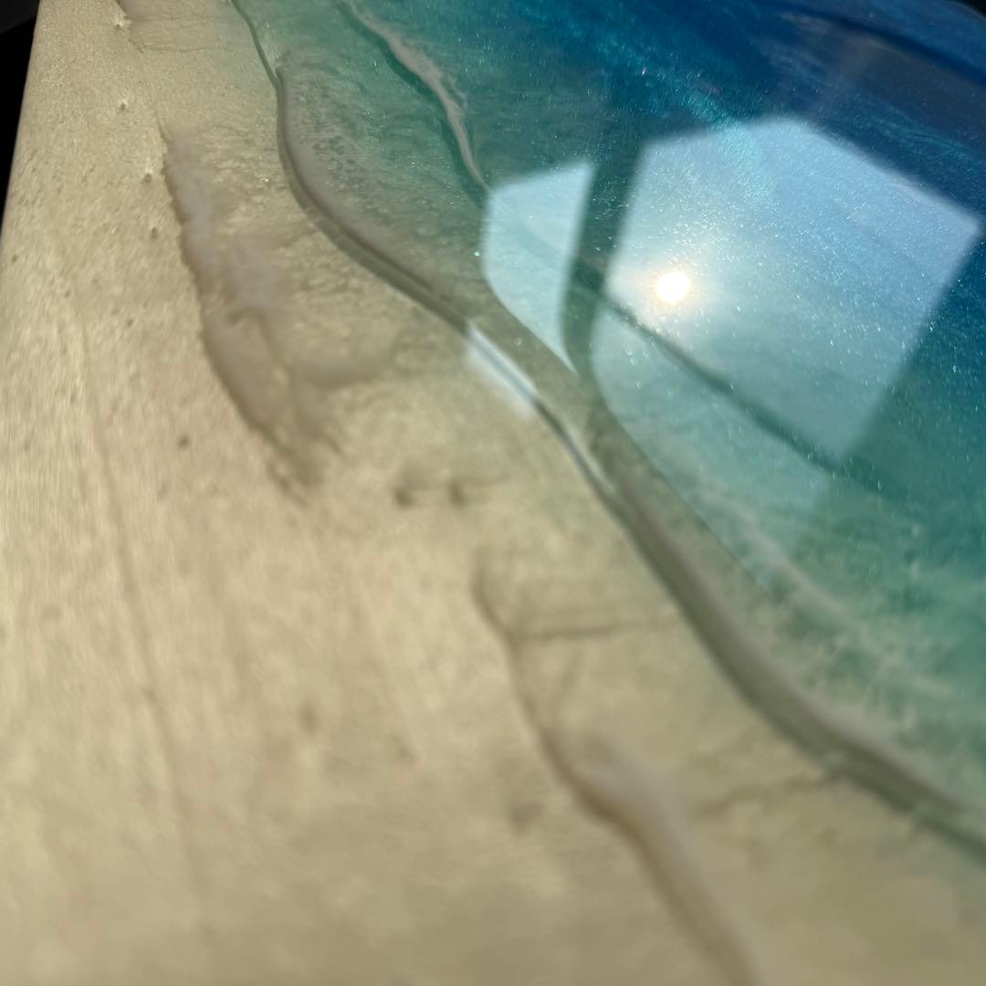 2点セット　レジンアート　海アート　エポキシレジンアート　インテリア　壁掛け