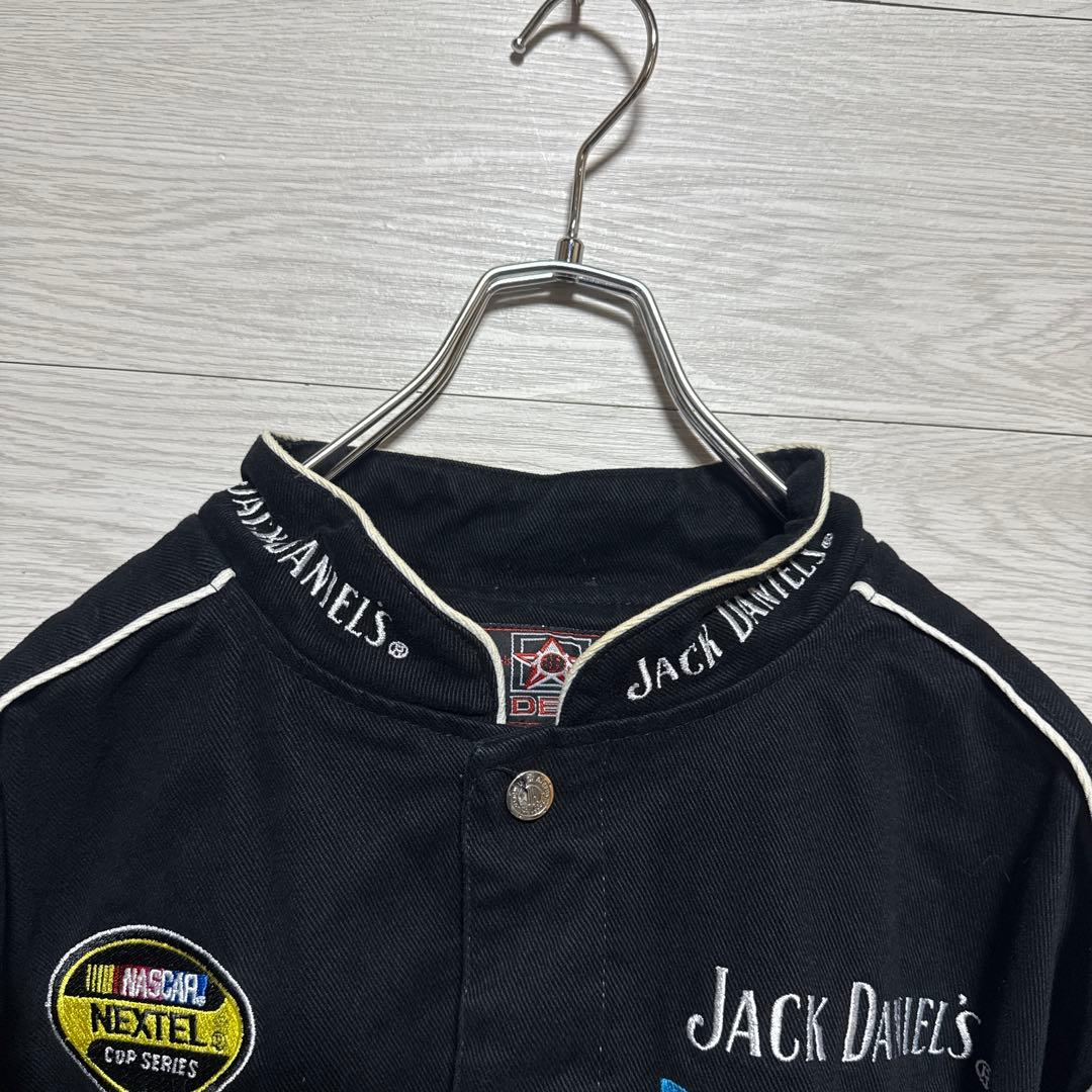 JH DESIGN Jack Daniel’s 刺繍 黒 レーシングジャケット