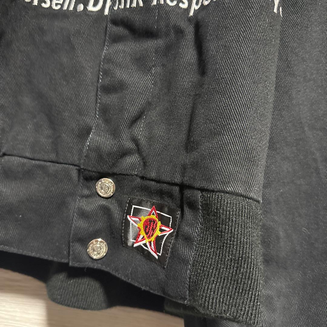 JH DESIGN Jack Daniel’s 刺繍 黒 レーシングジャケット
