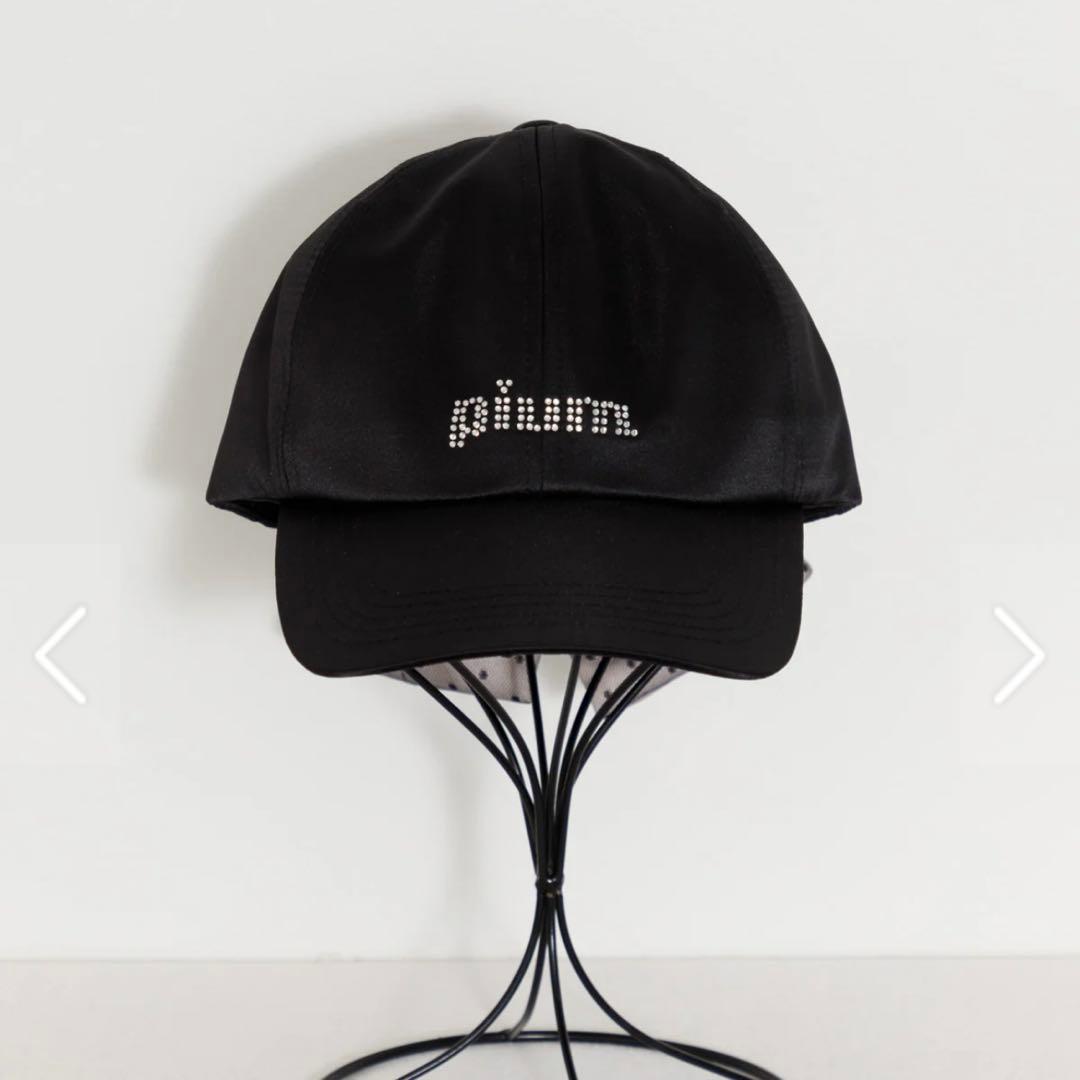 pium バックリボンサテンキャップ