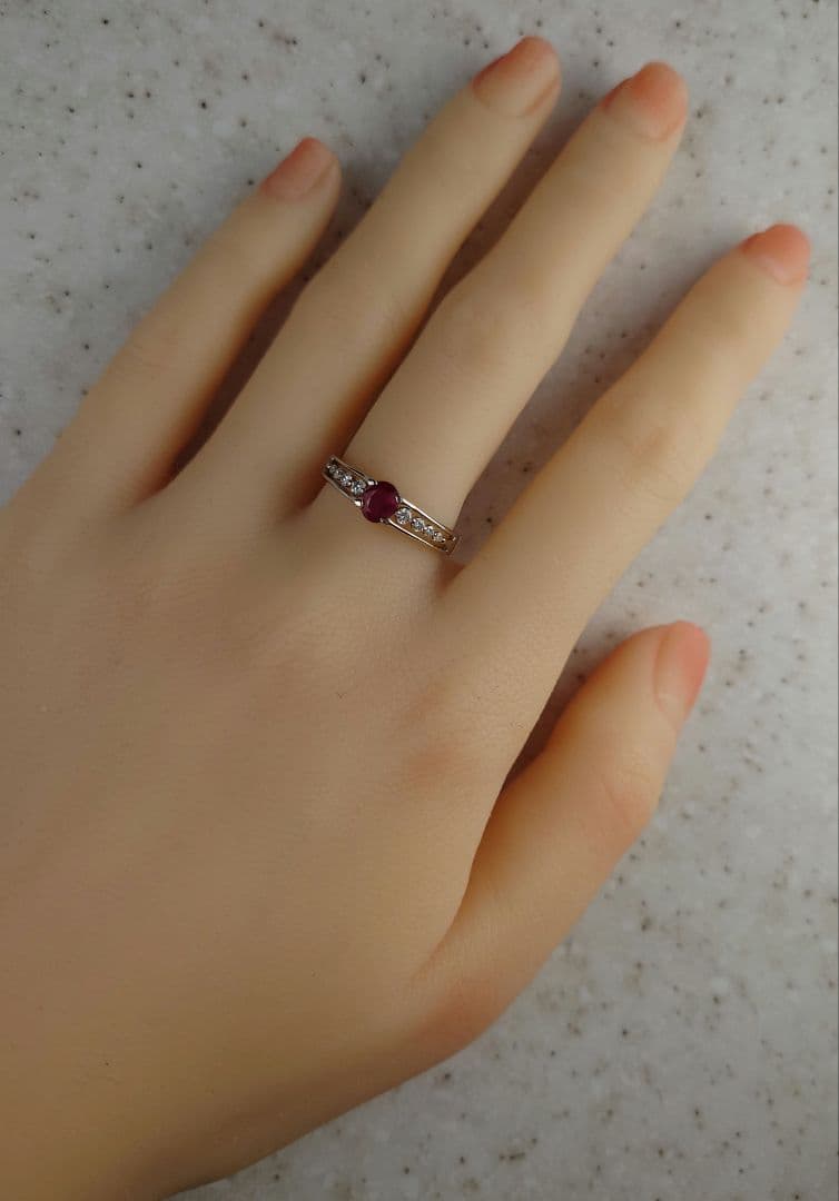 専用　Ptルビー ダイヤモンドリング ノーヒートルビー プラチナ ダイヤ