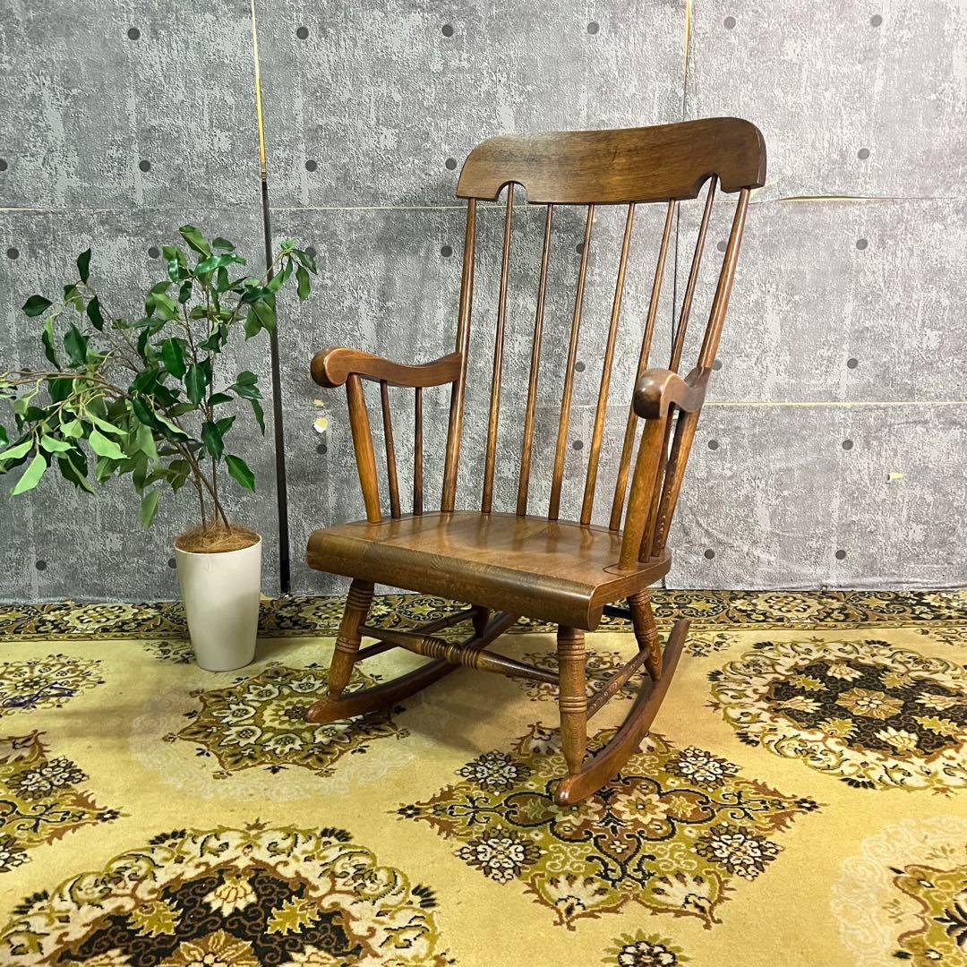 奈美꧁飛騨産業 HIDA꧂キツツキマーク ロッキングチェア 椅子