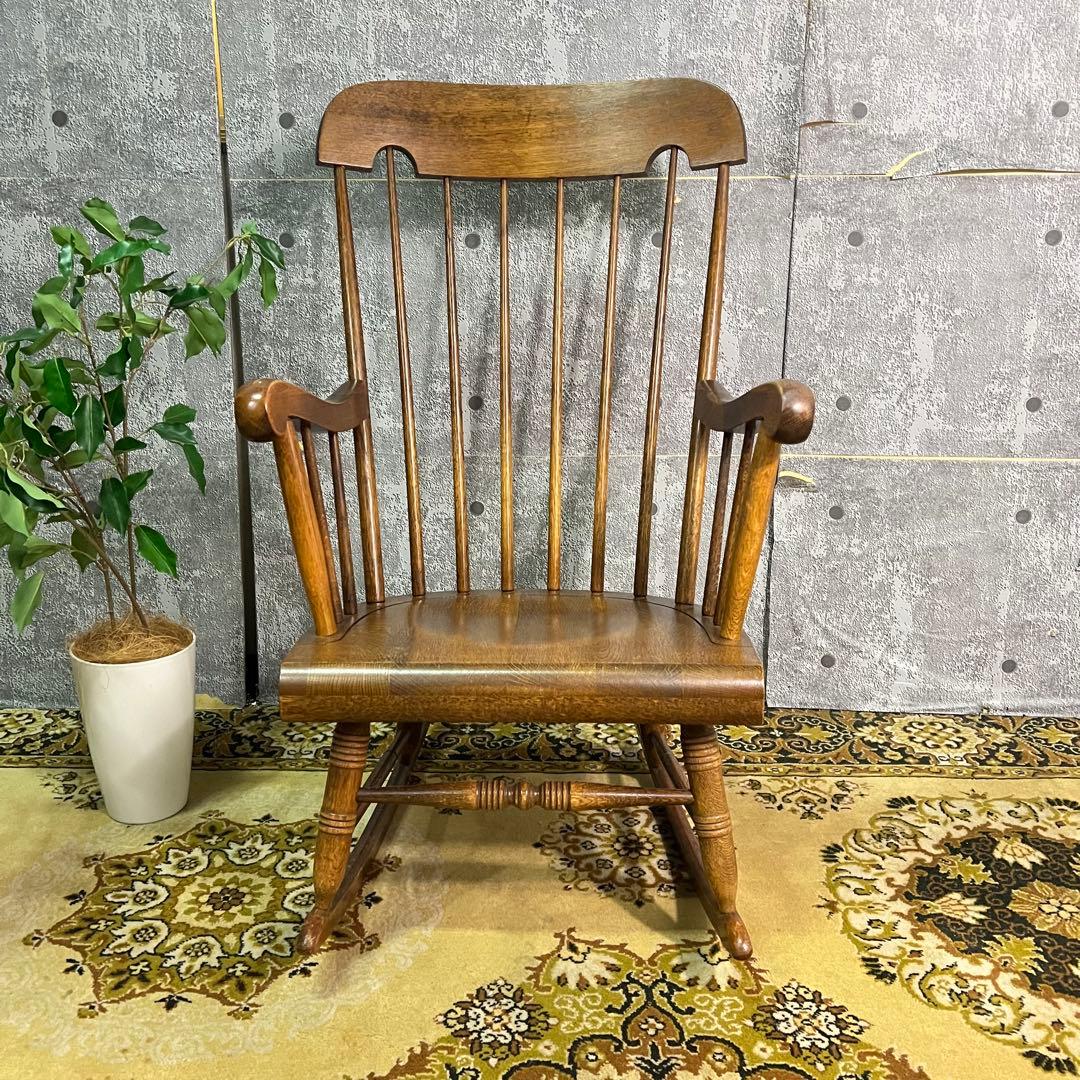 奈美꧁飛騨産業 HIDA꧂キツツキマーク ロッキングチェア 椅子