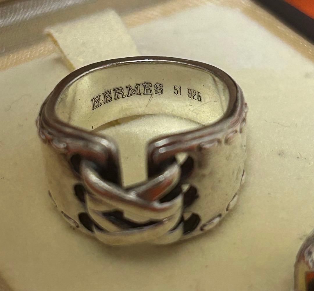HERMES エルメス　メキシコリング SV925 シルバー サイズ51