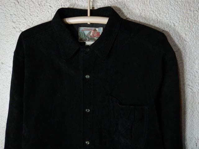 o2588　レア　BANDANNA　レトロ　ビンテージ　スウェード　シャツ