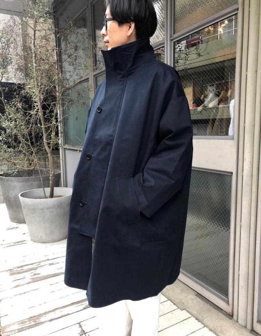 NO.7-131 mfpen ロングコート　黒　S アウター