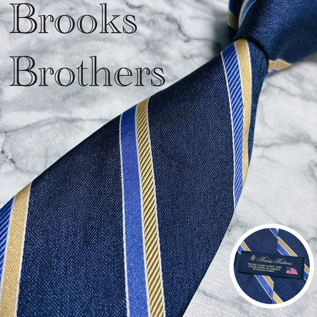 ✨未使用クラス✨ブルックスブラザーズ　米国国旗　ストライプ　ネイビー　ネクタイ