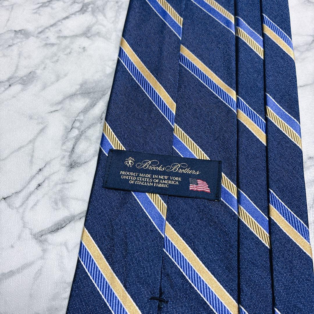 ✨未使用クラス✨ブルックスブラザーズ　米国国旗　ストライプ　ネイビー　ネクタイ