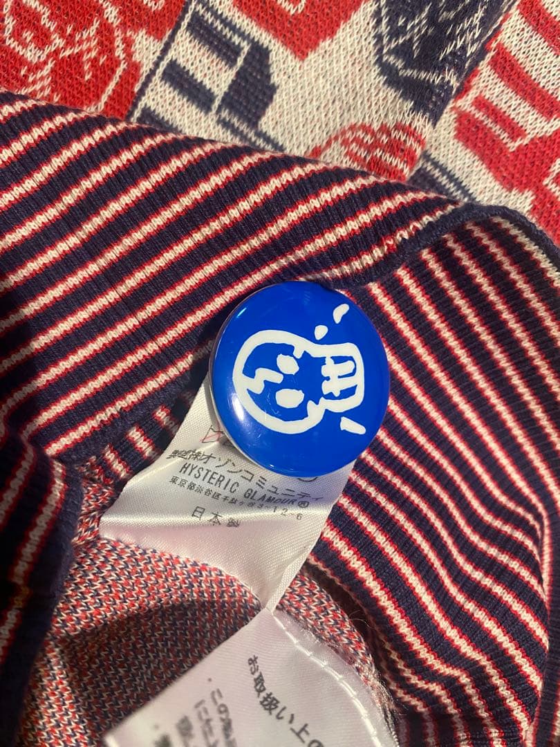 新品　初期　ヒステリックグラマー '90 シャララ柄　ロゴ　キャミソール　Y2K