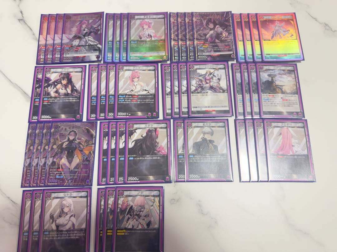 UNION ARENA 勝利の女神NIKKE 紫ドロシーデッキ　パラレル