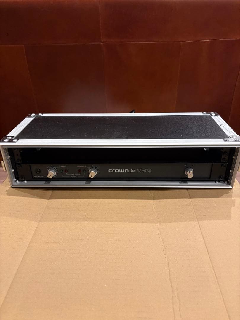 crown D-45 パワーアンプ&2Uハードケースセット