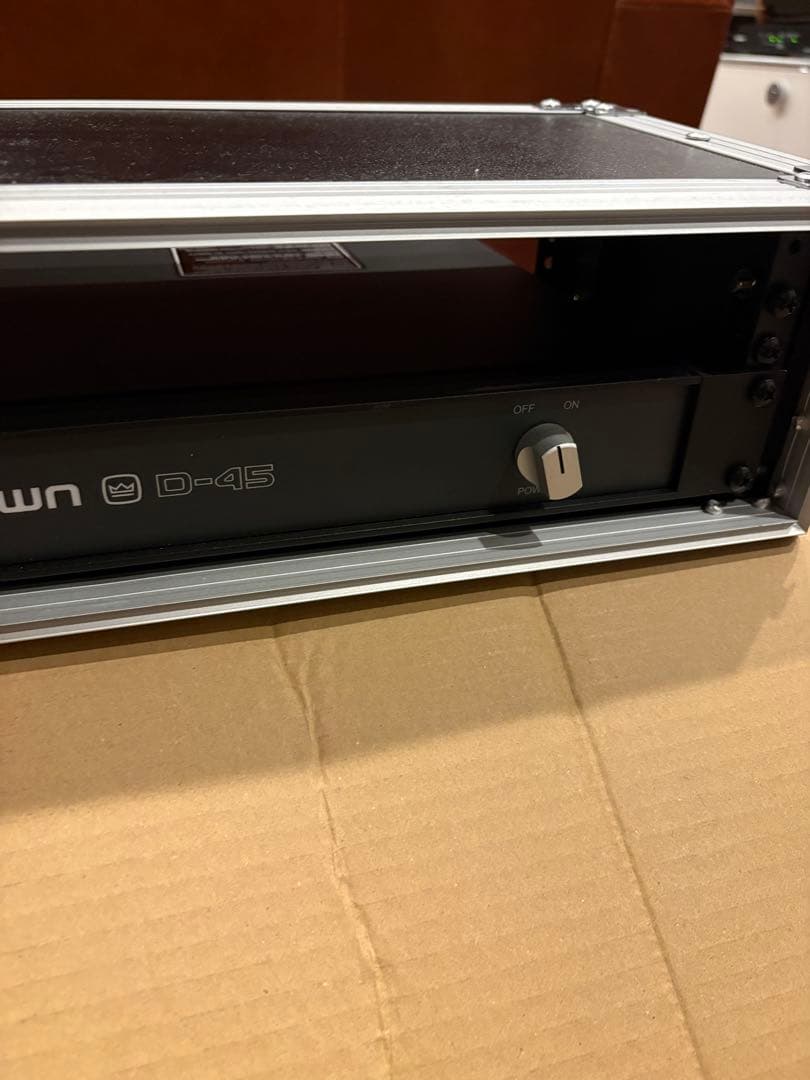 crown D-45 パワーアンプ&2Uハードケースセット