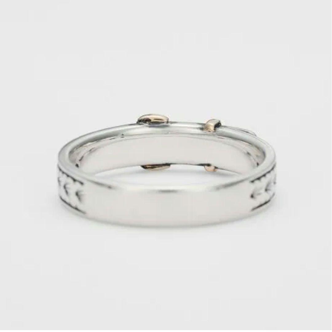 アガット agete シルバー925 K5 バックルデザインリング 現行品