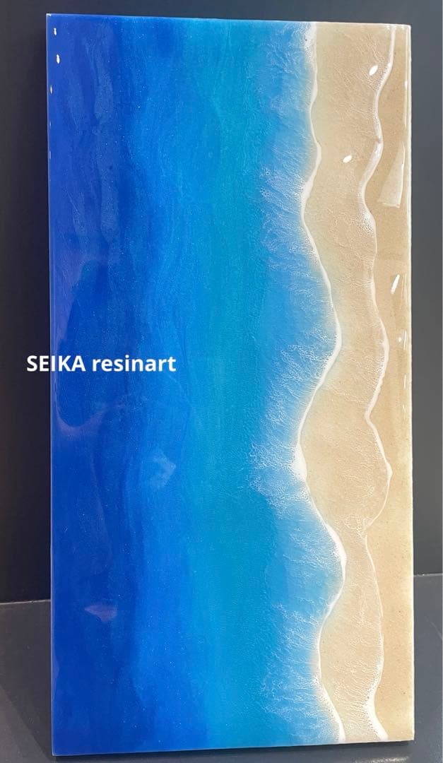 スポーツマン30×60海アート　オーシャンアート　レジンアート　アート　海