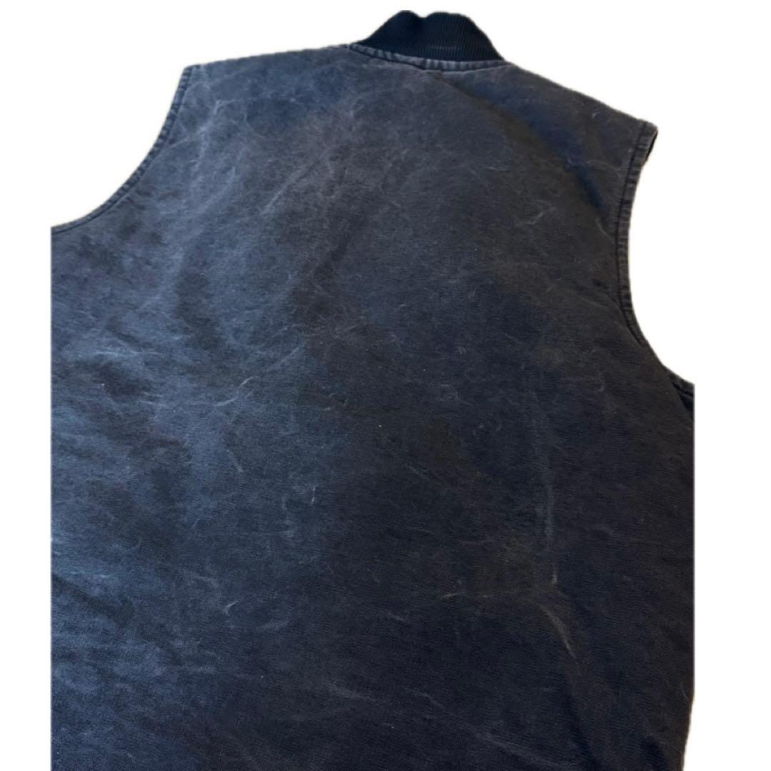 カーハート Carhartt ジップ アップ 裏地 キルティング ベスト 90s