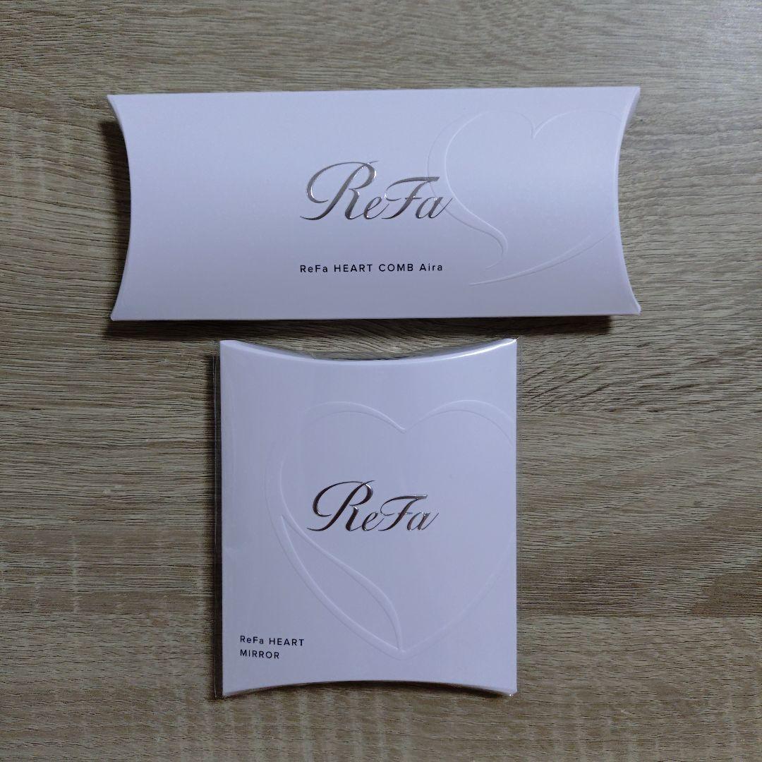 先行☆Refa リファ　ハートコームアイラ　ハートミラー　シルキーピンクセット