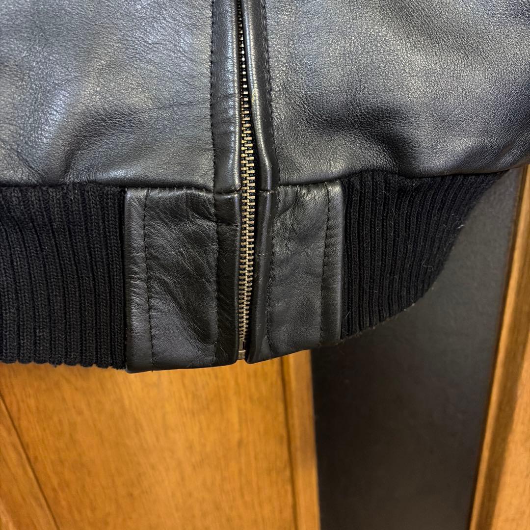 Reminiscence ブラックレザージャケット 34