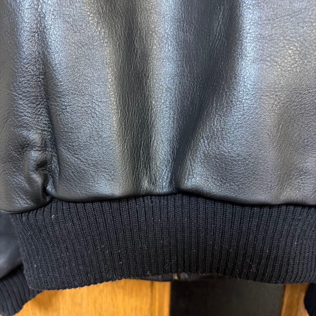 Reminiscence ブラックレザージャケット 34