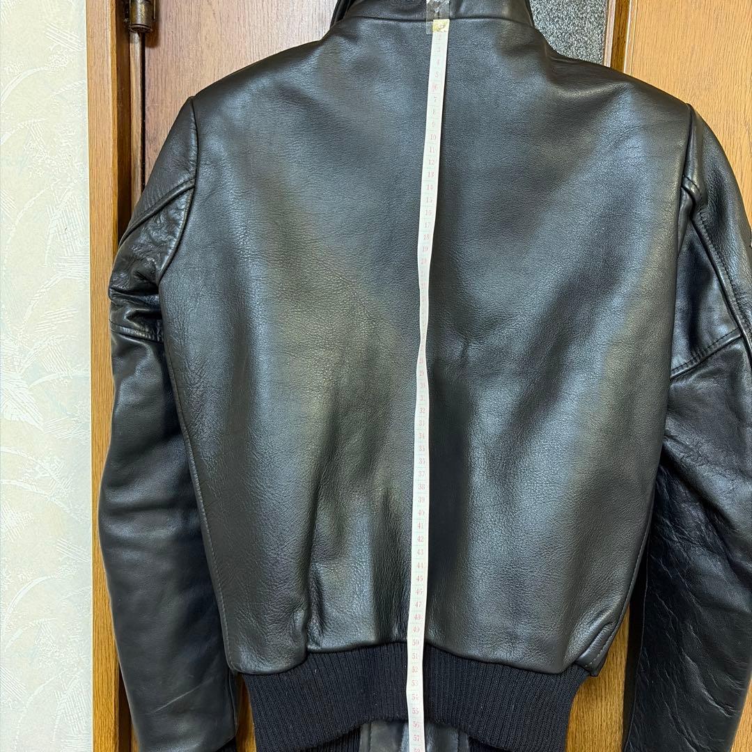 Reminiscence ブラックレザージャケット 34