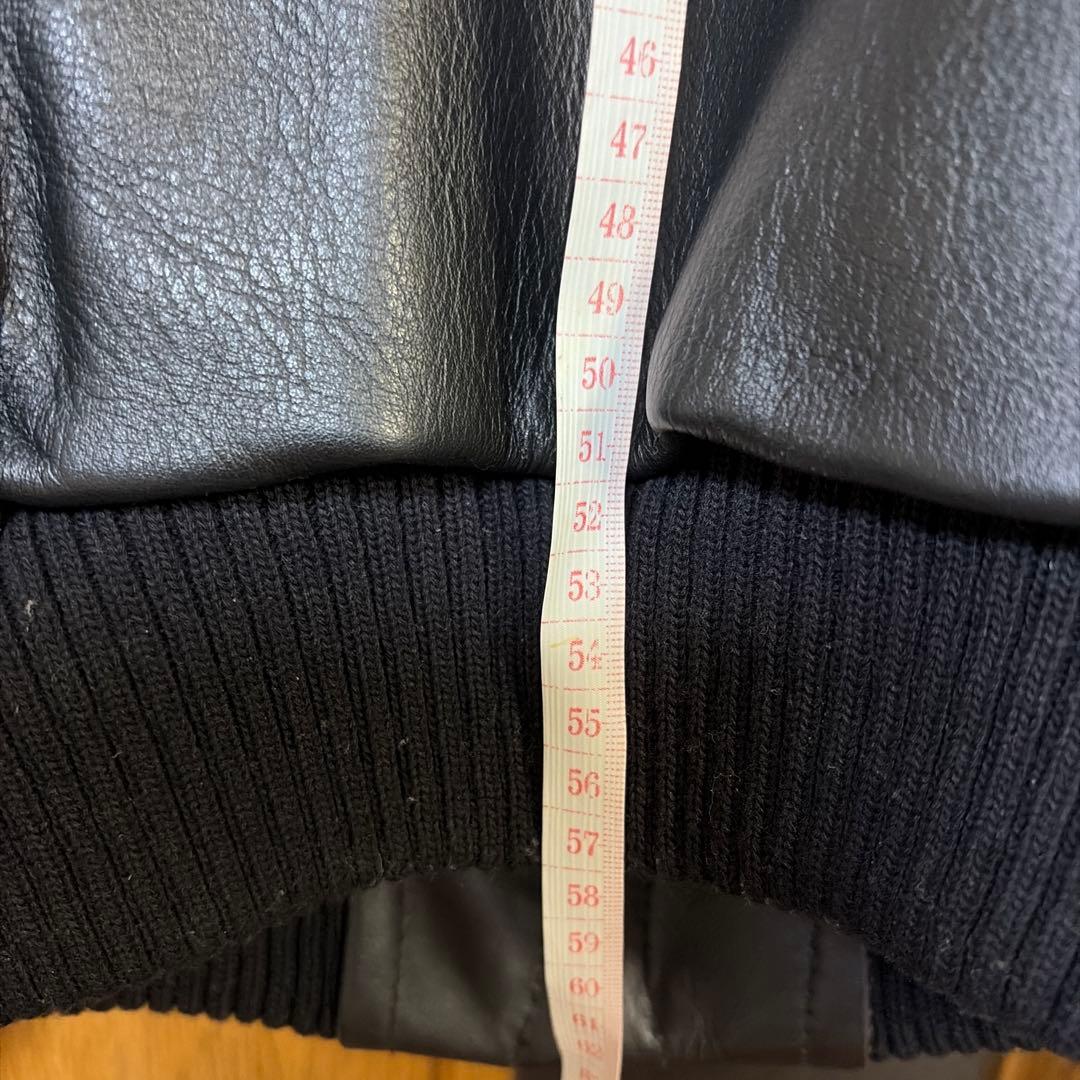 Reminiscence ブラックレザージャケット 34