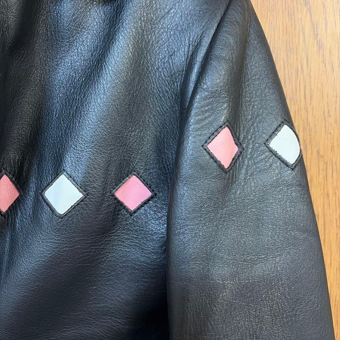 Reminiscence ブラックレザージャケット 34