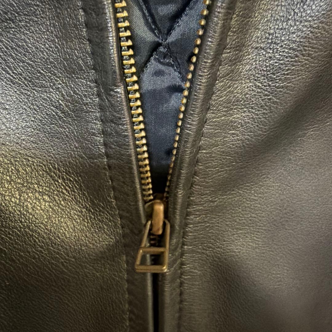 Reminiscence ブラックレザージャケット 34