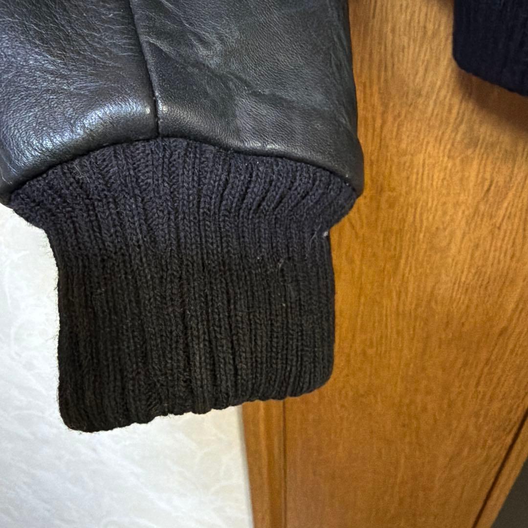 Reminiscence ブラックレザージャケット 34