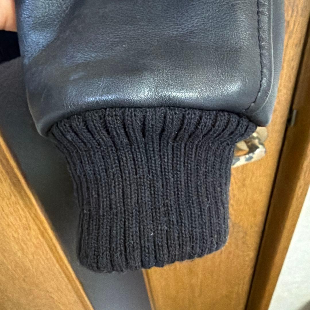 Reminiscence ブラックレザージャケット 34