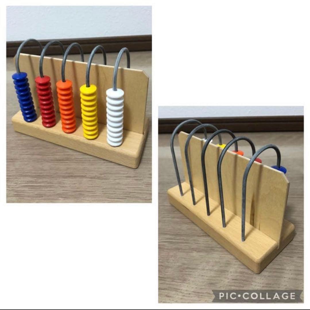 木製玩具　ボーネルンド　カラー積み木　8点セット　おさかな