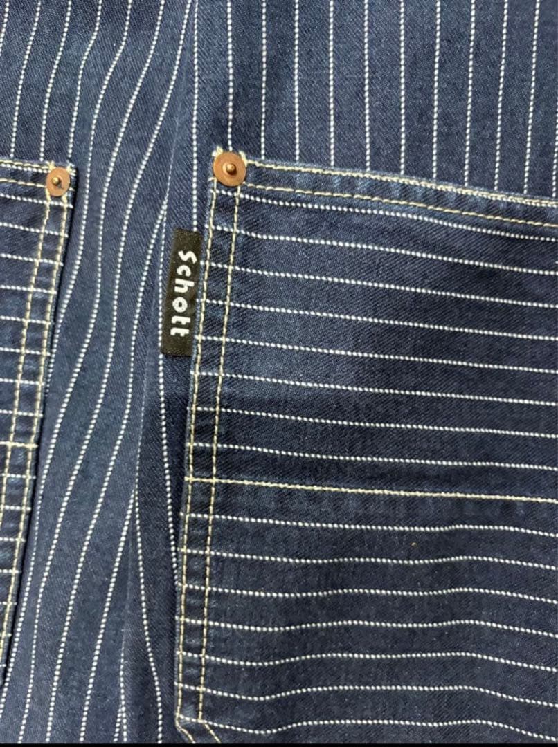 schott ヒッコリー オーバーオール