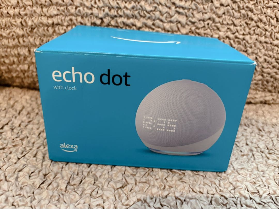 【美品】Echo Dot with Clock 第5世代 エコードット　ホワイト