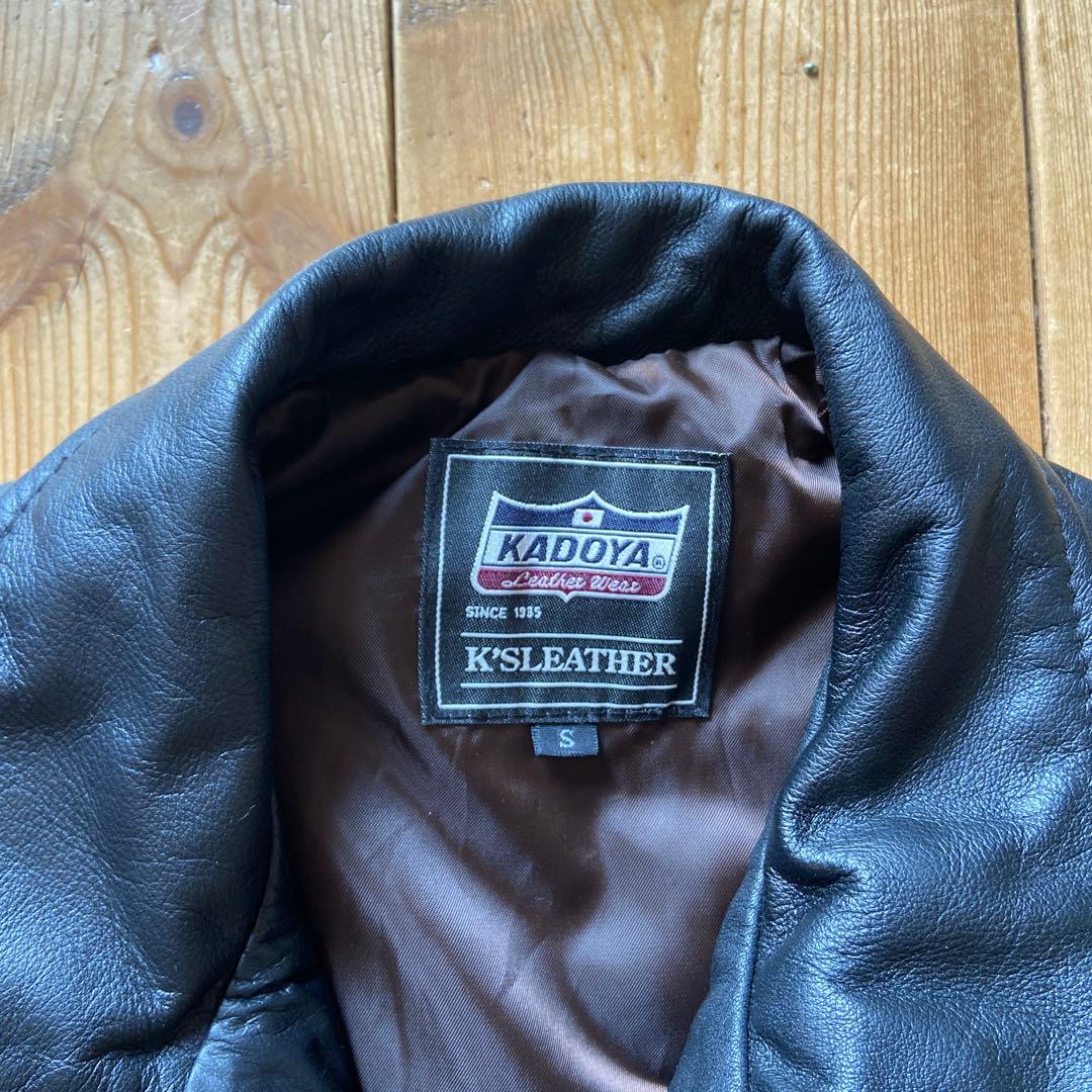 KADOYA　カドヤ　 レザージャケット　シングルライダースS　カウハイド
