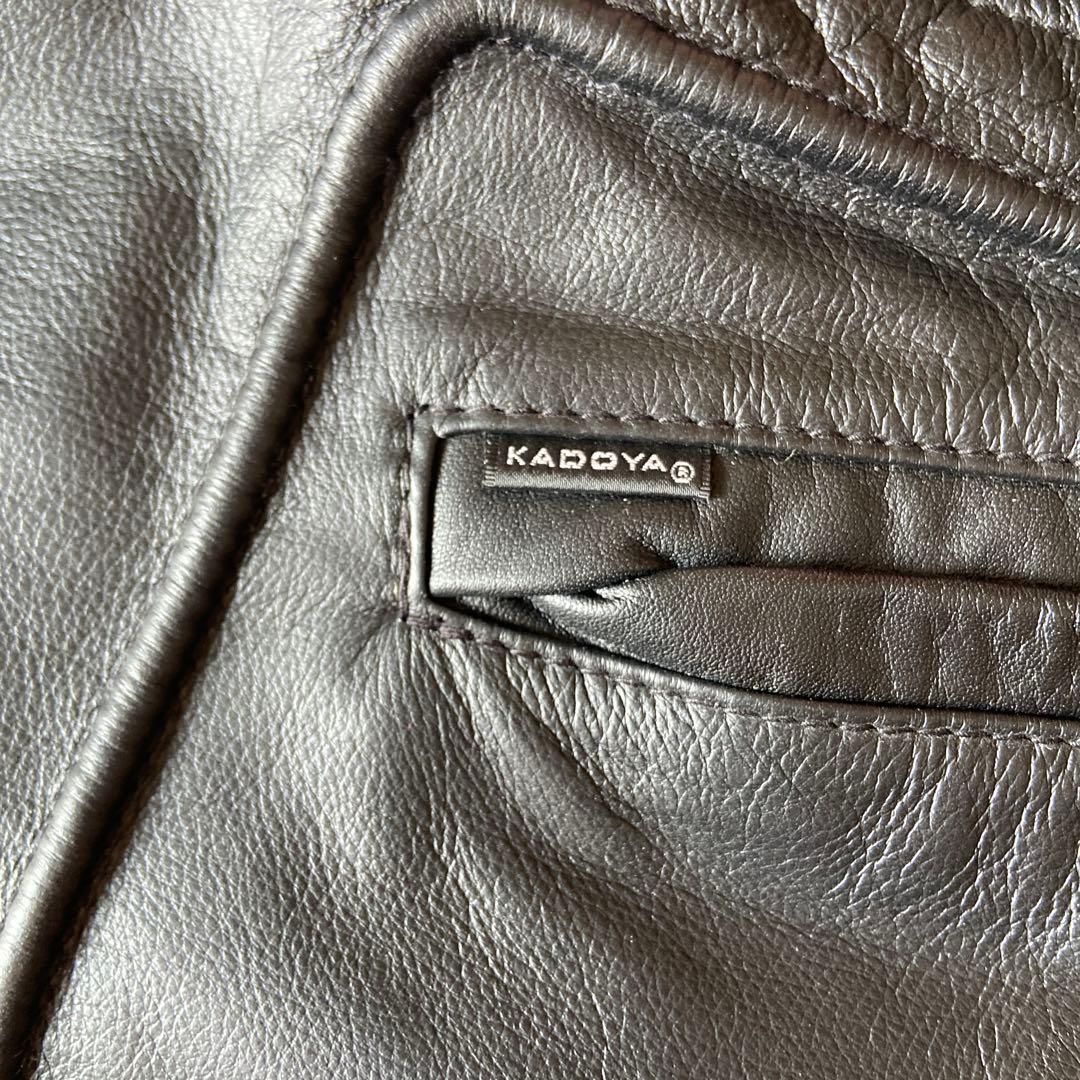 KADOYA　カドヤ　 レザージャケット　シングルライダースS　カウハイド
