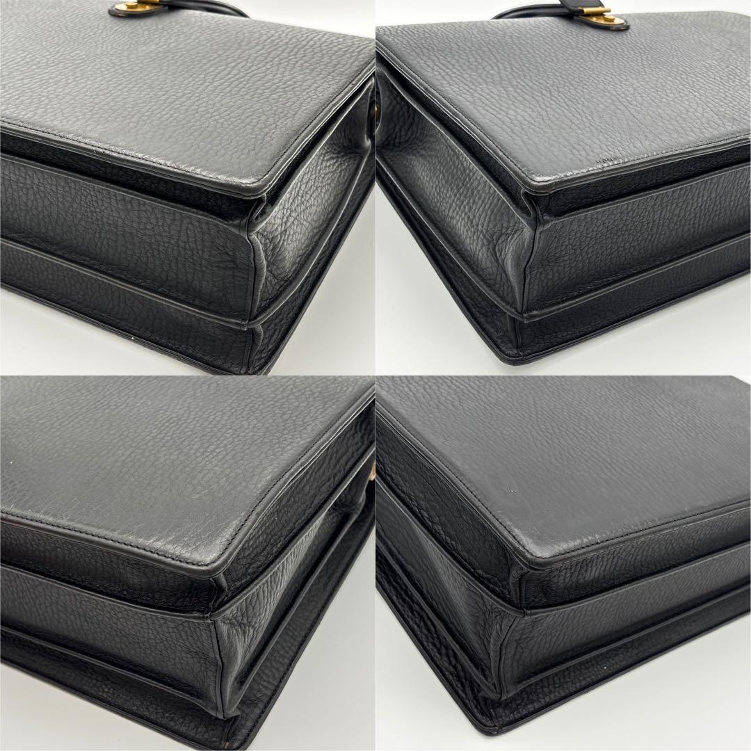 BURBERRY 鍵付き ダレスバッグ ビジネスバック ビンテージ レザー