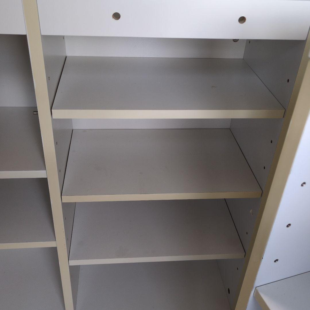 ホワイト L字型カウンターテーブル①のみ