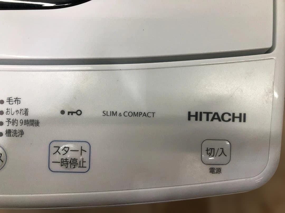 美品　洗濯機 2021年 日立 NW-50G 5kg 洗濯機 75024-1