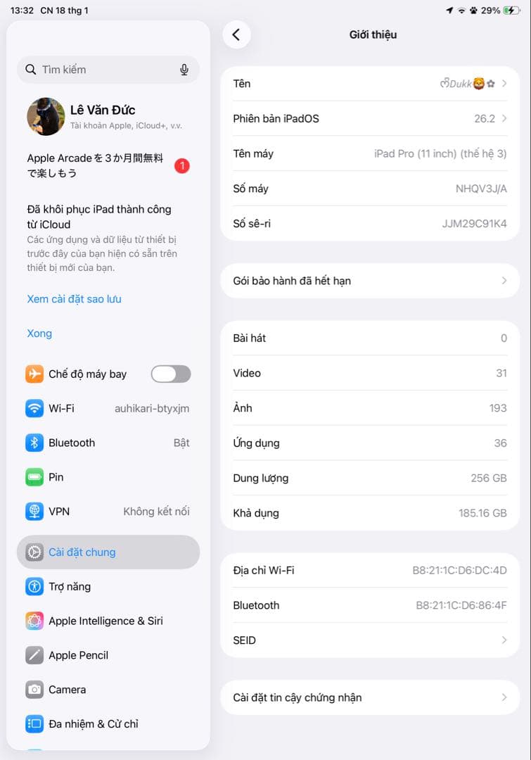 Apple iPad Pro (11インチ) 256GB シルバー