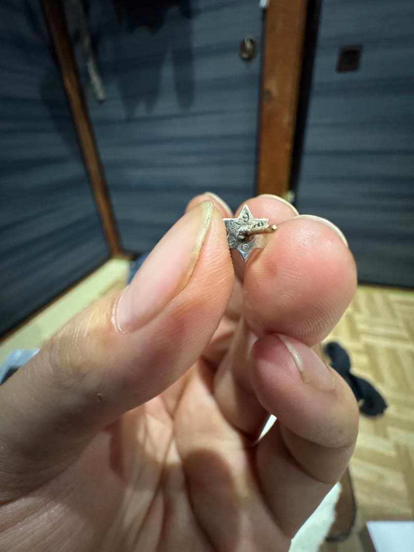 T*O様 クロムハーツ　星型スタッドピアス シルバー,14K