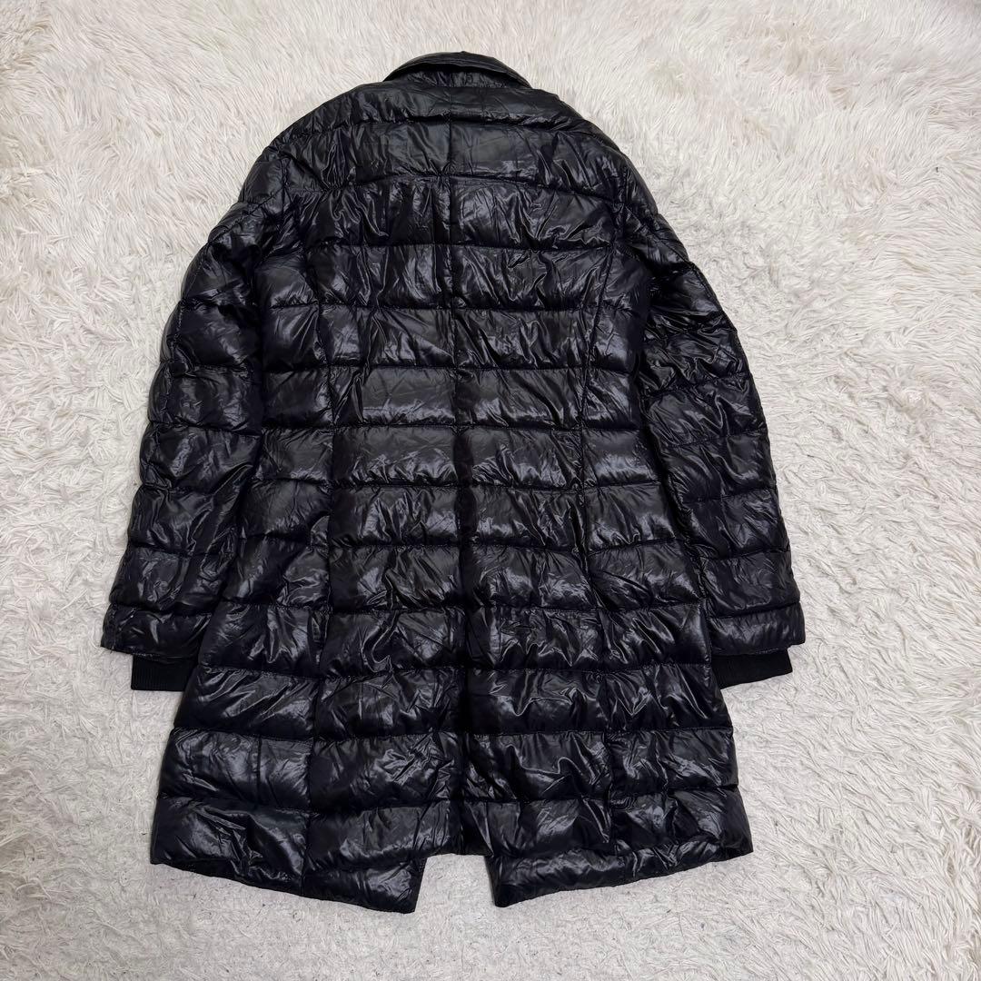 希少XLサイズ相当　ヘルノ　ダウンコート　ライトダウン　レイヤード　ブラック