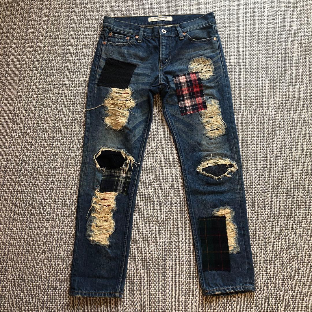 ジュンヤワタナベ　パッチワークデニム